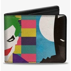 Boxlunch DC Comics Joker Batman Face Juxtaposition Bifold Wallet