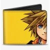 Boxlunch Disney Kingdom Hearts II Master Form Sora Half Face Close Up Bifold Wallet -Boxlunch-shop 20216586 hi