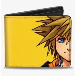 Boxlunch Disney Kingdom Hearts II Master Form Sora Half Face Close Up Bifold Wallet