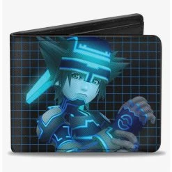 Boxlunch Disney Kingdom Hearts II Space Paranoids Sora Pose Grid Bifold Wallet