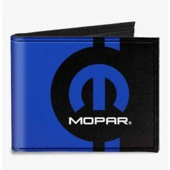 Boxlunch Mopar Logo Stripe2 Canvas Bifold Wallet