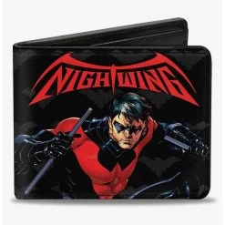 Boxlunch DC Comics Nightwing Issue 1 Welcome To Gotham Cover Logo Bifold Wallet
