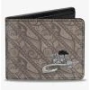 Boxlunch Disney Moana Maui Pose Tribal Stripe Collage Tans Bifold Wallet -Boxlunch-shop 20216676 hi