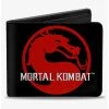 Boxlunch Mortal Kombat Dragon Title Logo Bifold Wallet -Boxlunch-shop 20216726 hi