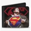 Boxlunch DC Comics Superman Forever Clark Kent Transition Shield Bifold Wallet -Boxlunch-shop 20216732 hi