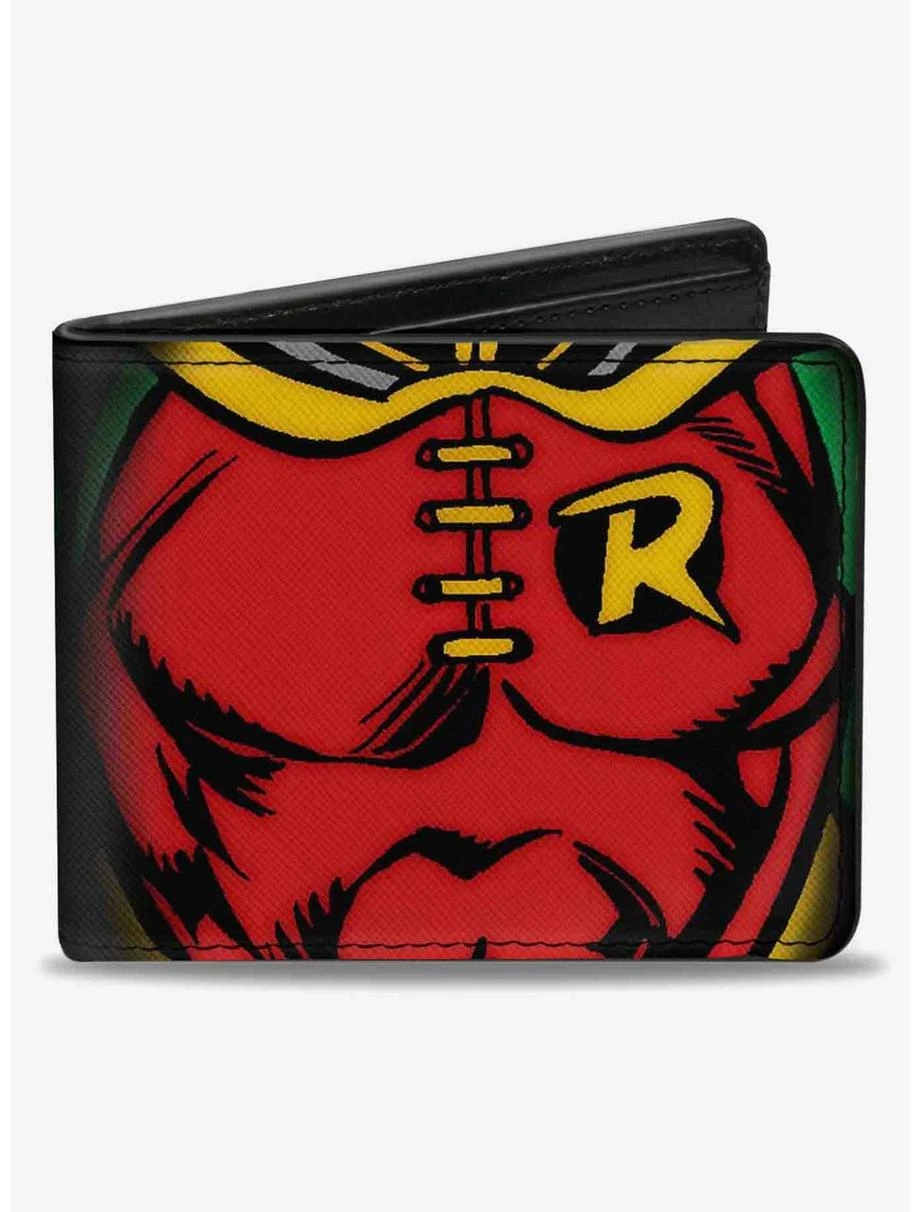 Boxlunch DC Comics Robin Chest Logo Bifold Wallet 3 Boxlunch DC Comics Robin Chest Logo Bifold Wallet
