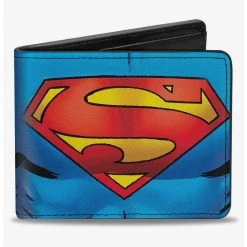 Boxlunch DC Comics Superman Galactic Battle Chest Logo Bifold Wallet