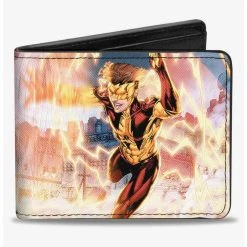Boxlunch DC Comics New 52 Vibe Issue 3 Vibe And Kid Flash Cover Pose Bifold Wallet