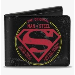 Boxlunch DC Comics Superman The Original Man Of Steel Badge Bifold Wallet