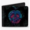 Boxlunch Disney Snow Poison Apple Collage Turquoise Bifold Wallet -Boxlunch-shop 20216790 hi