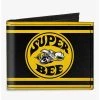 Boxlunch Super Bee Logo Stripes Canvas Bifold Wallet -Boxlunch-shop 20216870 hi