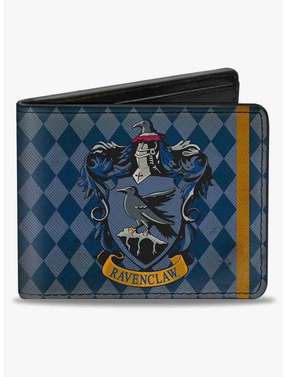 Boxlunch Harry Potter Ravenclaw Crest Diamonds Weathered Bifold Wallet 3 Boxlunch Harry Potter Ravenclaw Crest Diamonds Weathered Bifold Wallet