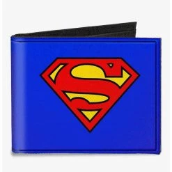 Boxlunch DC Comics Superman Shield Canvas Bifold Wallet