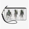 Boxlunch Star Wars The Book Of Boba Fett All Sides Schematic Canvas Zip Clutch Wallet -Boxlunch-shop 20216910 hi