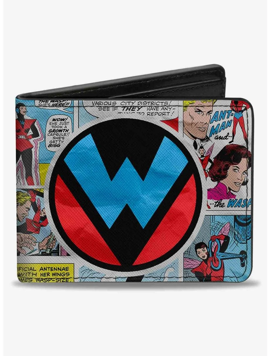 Boxlunch Marvel Retro Wasp Logo Wasp Ant Man Scene Blocks Bifold Wallet 3 Boxlunch Marvel Retro Wasp Logo Wasp Ant Man Scene Blocks Bifold Wallet