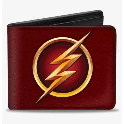 Boxlunch DC Comics The Flash Logo5 Burgundy Bifold Wallet