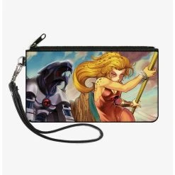 Boxlunch ThunderCats Cheetara Cats Lair Action Pose Canvas Zip Clutch Wallet