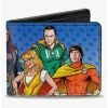 Boxlunch The Big Bang Theory Superhero Characters2 Bifold Wallet