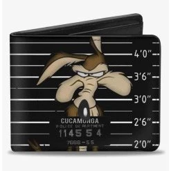 Boxlunch Looney Tunes Wile E Coyote Cucamonga Mug Shot Bifold Wallet