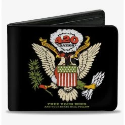 Boxlunch Cheech & Chong 420 Nation Coat Of Arms Bifold Wallet