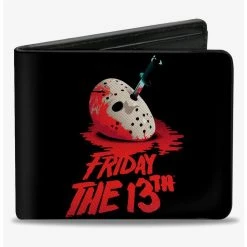 Boxlunch Friday The 13Th Vintage Jason Mask Poster Bifold Wallet