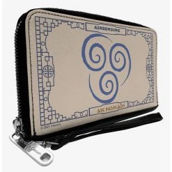 Boxlunch Avatar: The Last Airbender Airbending Air Nomads Icon Cream Zip Around Wallet