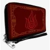 Boxlunch Avatar: The Last Airbender Firebending Fire Nation Icon Reds Zip Around Wallet -Boxlunch-shop 20334973 hi
