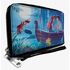 Boxlunch Disney The Little Mermaid Ariel And Eric Kiss The Girl Scene Zip Around Wallet