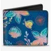 Boxlunch Disney The Little Mermaid Flounder And Sebastian Under The Sea Blues Bifold Wallet -Boxlunch-shop 20334985 hi