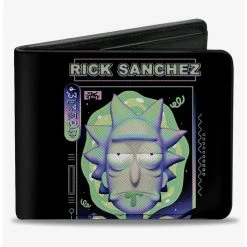 Boxlunch Rick And Morty Rick Sanchez Drooling Face Bifold Wallet