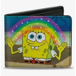 Boxlunch Spongebob Squarepants Imagination Smiling Rainbow Bifold Wallet