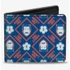 Boxlunch Ted Lasso Text With Icon And Soccer Ball Pattern Bifold Wallet -Boxlunch-shop 20335083 hi