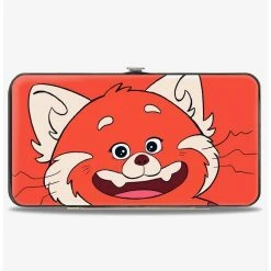Boxlunch Disney Pixar Turning Red Red Panda Mei Smiling Face Close Up Hinged Wallet