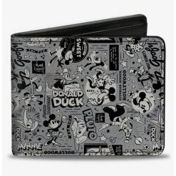 Boxlunch Disney100 Classic Fab Five Characters Collage Bifold Wallet