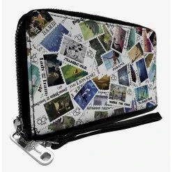 Boxlunch Disney100 Movie Postage Stamps Stacked Zip Around Wallet