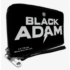 Boxlunch DC Comics Black Adam Title Logo Zip Around Wallet