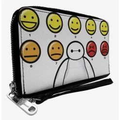 Boxlunch Disney Big Hero 6 Baymax Pain Scale Expressions Zip Around Wallet