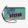 Boxlunch Disney Lilo & Stitch Claws Out Pose And Title Canvas Zip Clutch Wallet -Boxlunch-shop 20535387 hi
