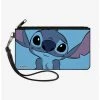 Boxlunch Disney Lilo & Stitch Sweet Smiling Pose Close Up Canvas Zip Clutch Wallet -Boxlunch-shop 20535389 hi