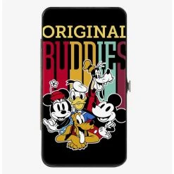 Boxlunch Disney Mickey Mouse And Friends Original Buddies Group Pose Hinged Wallet