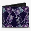 Boxlunch Disney Villains Card Poses Collage Bifold Wallet -Boxlunch-shop 20535437 hi