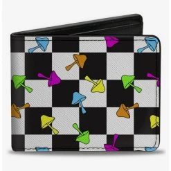 Boxlunch Mushrooms Scattered Checker Bifold Wallet