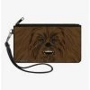 Boxlunch Star Wars Chewbacca Face Full Color Canvas Zip Clutch Wallet -Boxlunch-shop 20535497 hi